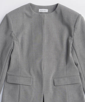 【26SPRING PRE-ORDER】No-Collar 2WAY Ribbon Jacket