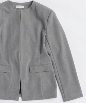 【26SPRING PRE-ORDER】No-Collar 2WAY Ribbon Jacket