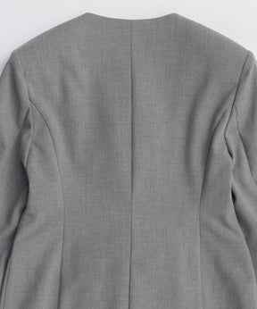 【26SPRING PRE-ORDER】No-Collar 2WAY Ribbon Jacket