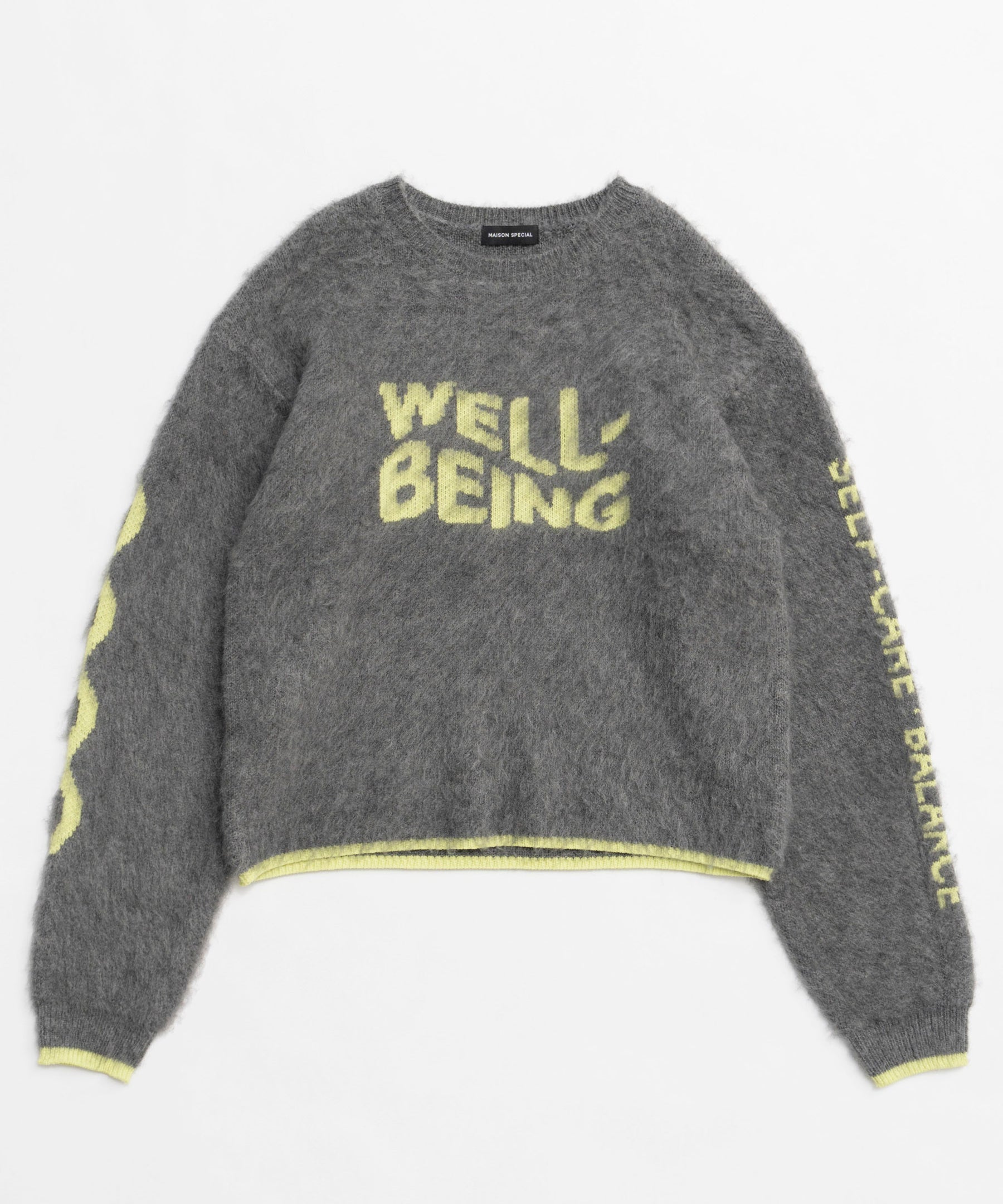 【PRE-ORDER】WELLBEING Logo Jacquard Knit Sweater