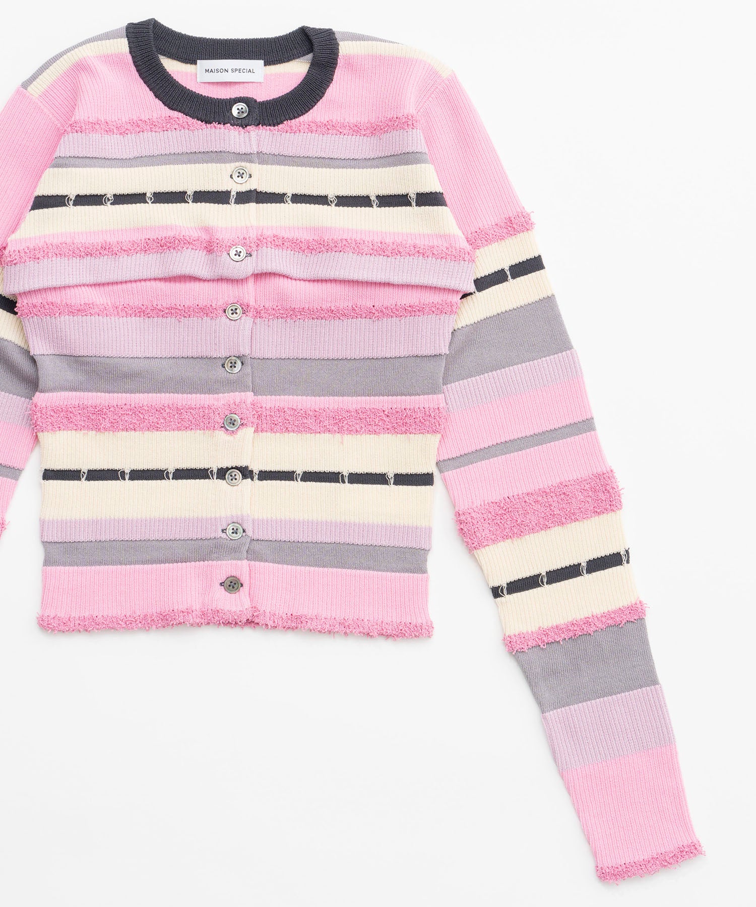 【25SPRING PRE-ORDER】Multiway Colorful Border Cardigan