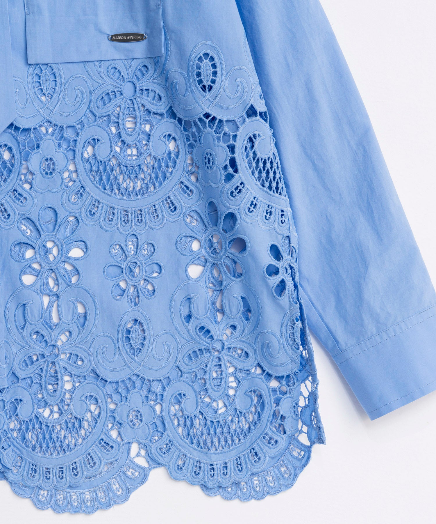 【26SPRING PRE-ORDER】Hem Embroidery Tie Shirt