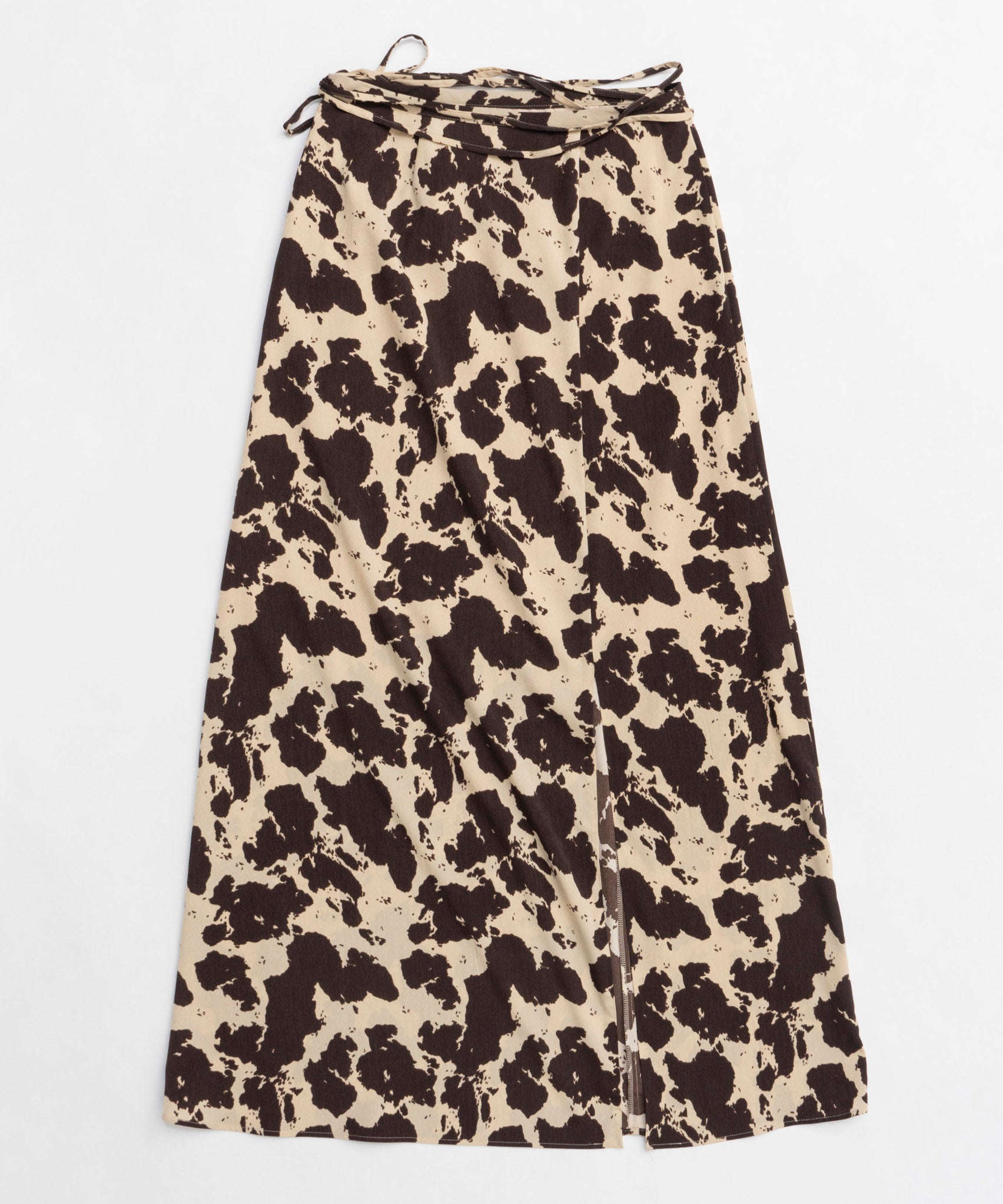 【25SPRING PRE-ORDER】COW Printed Maxi Skirt