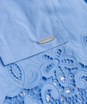 【26SPRING PRE-ORDER】Hem Embroidery Tie Shirt