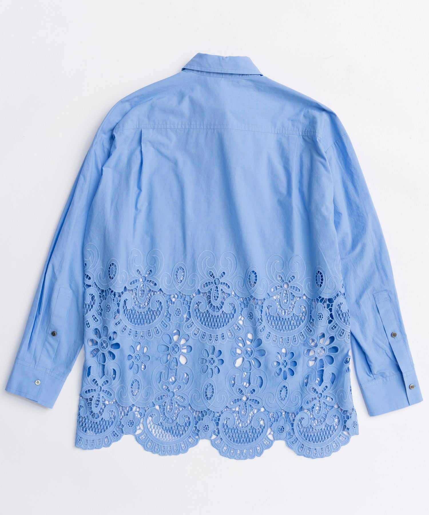 【26SPRING PRE-ORDER】Hem Embroidery Tie Shirt