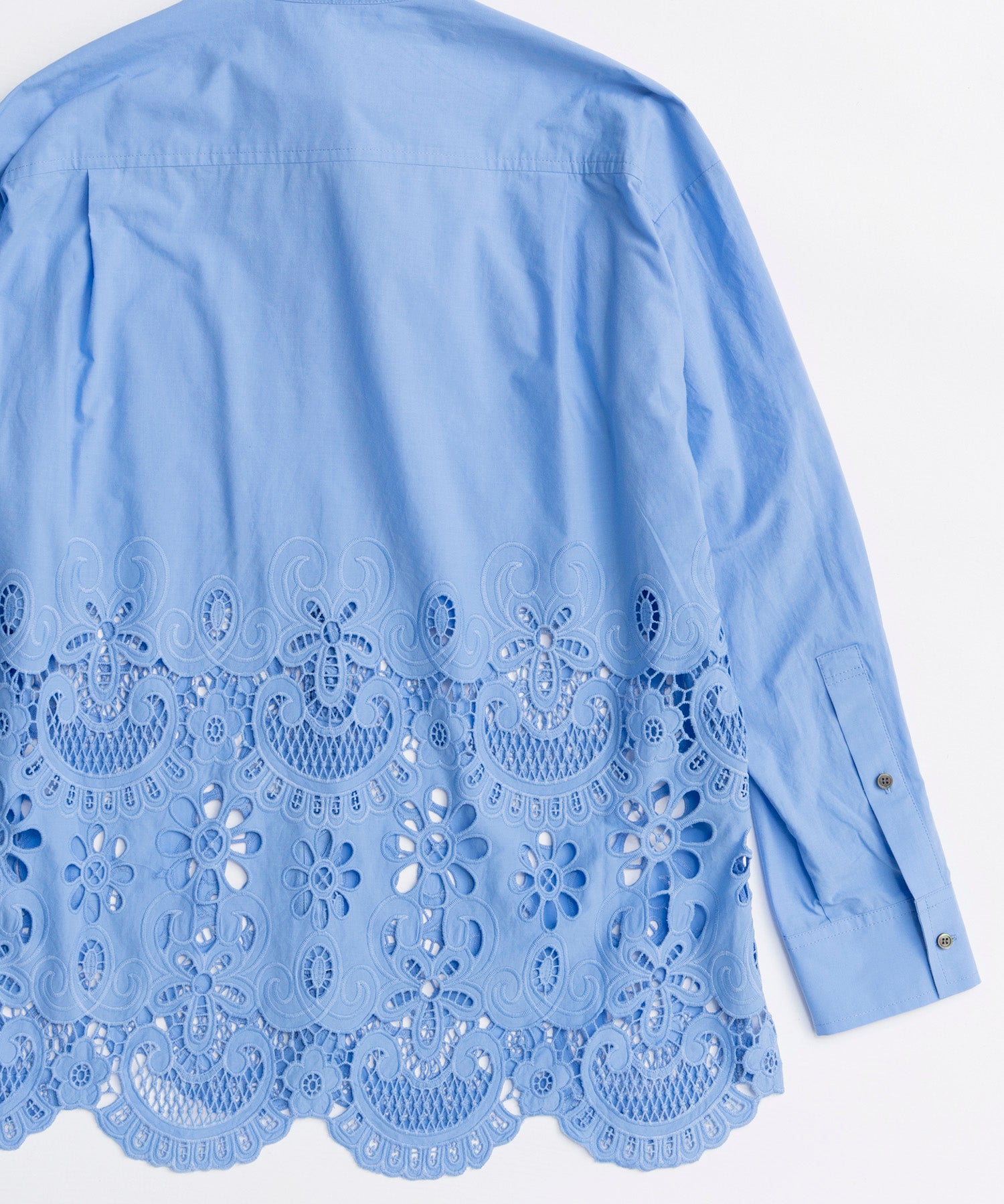 【26SPRING PRE-ORDER】Hem Embroidery Tie Shirt