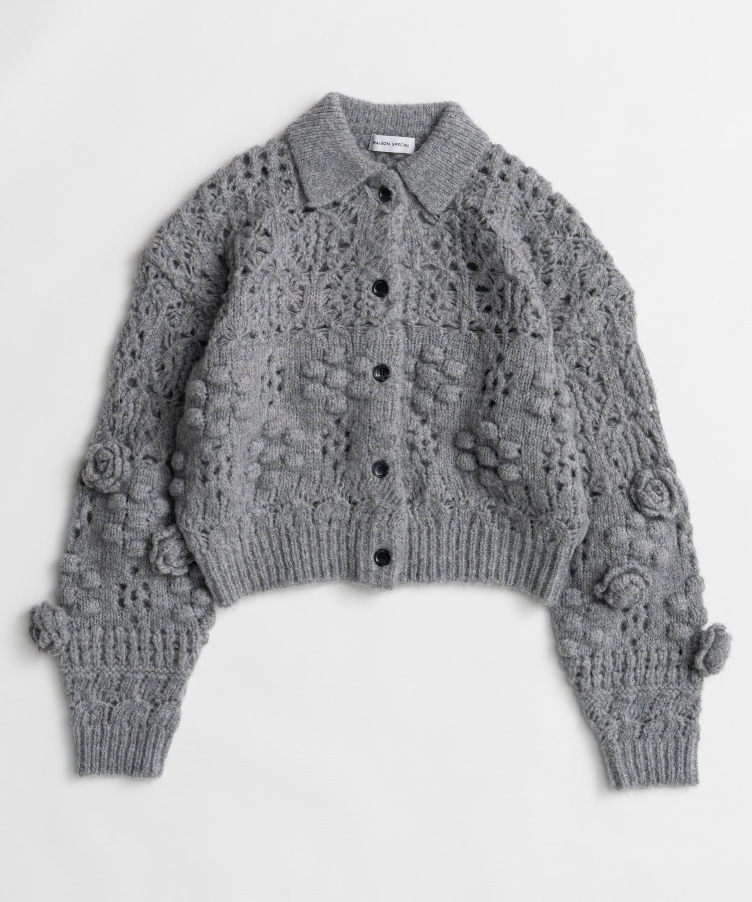 【26WINTER PRE-ORDER】Floral Mesh Cardigan