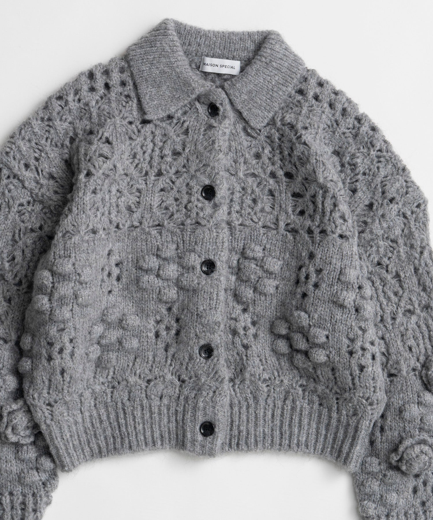 【26WINTER PRE-ORDER】Floral Mesh Cardigan