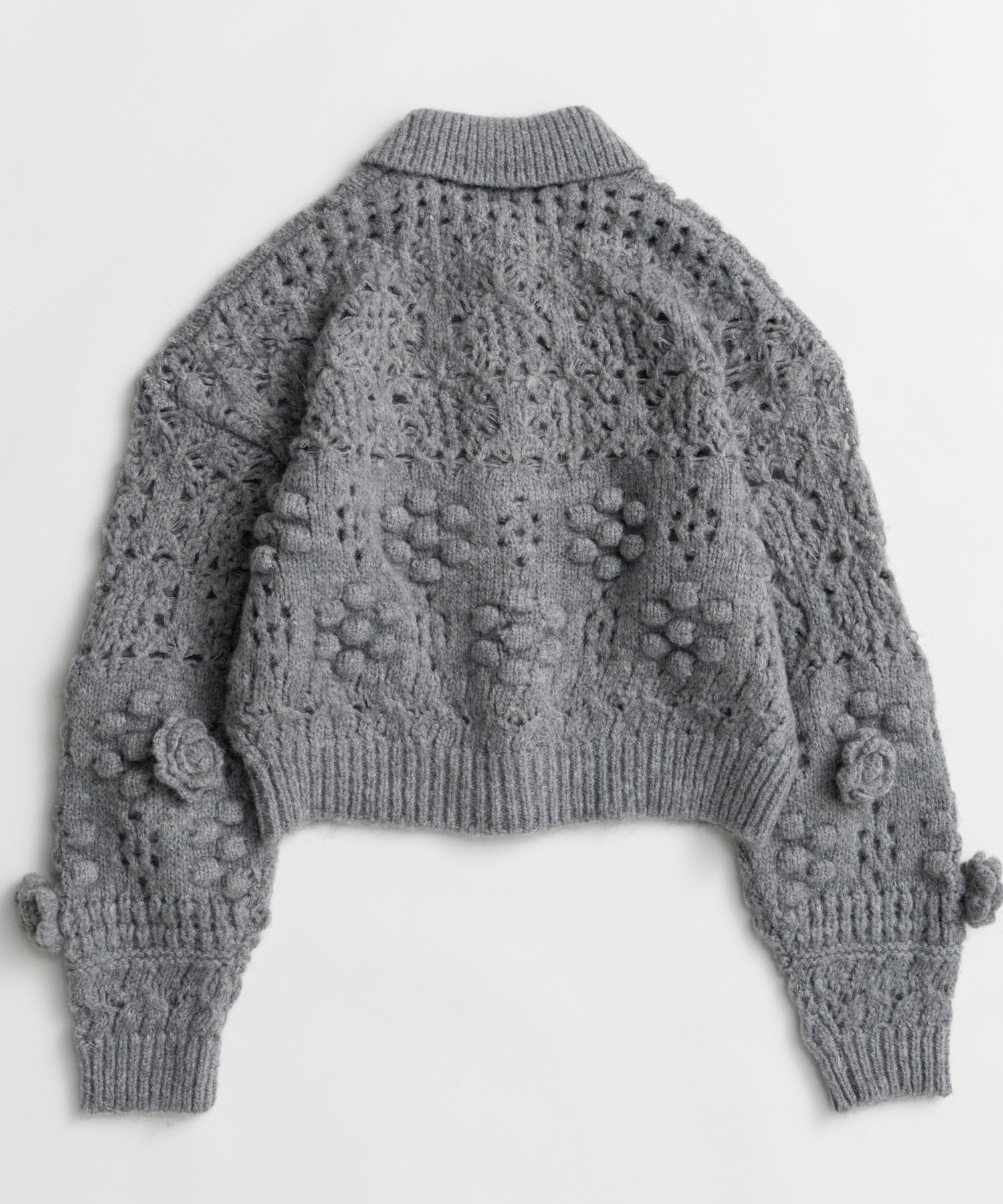 【26WINTER PRE-ORDER】Floral Mesh Cardigan