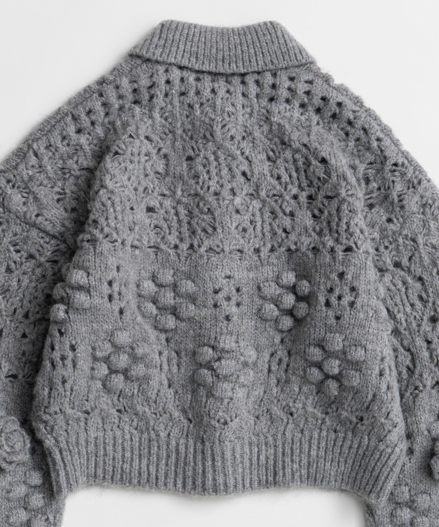 【26WINTER PRE-ORDER】Floral Mesh Cardigan