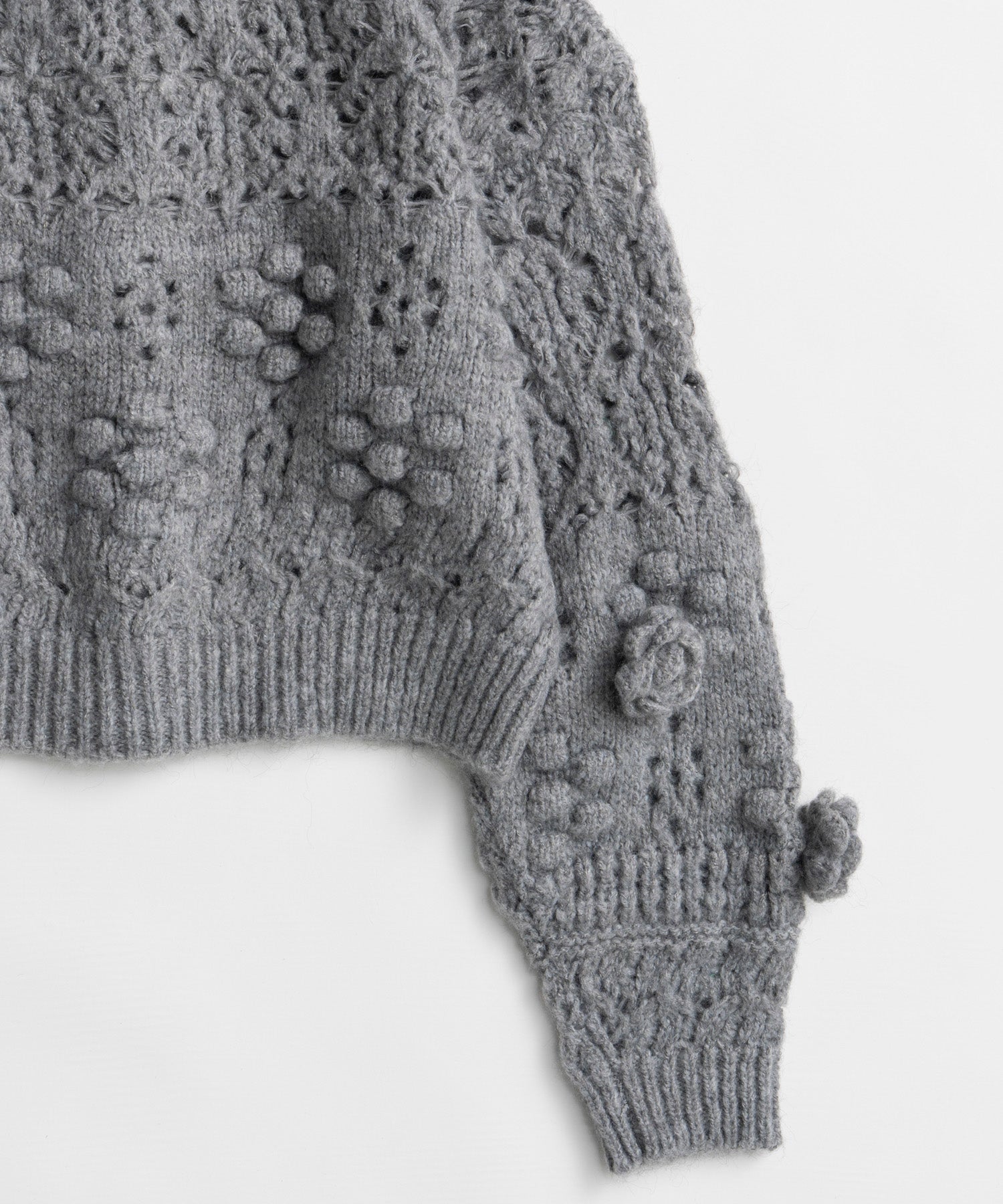 【26WINTER PRE-ORDER】Floral Mesh Cardigan
