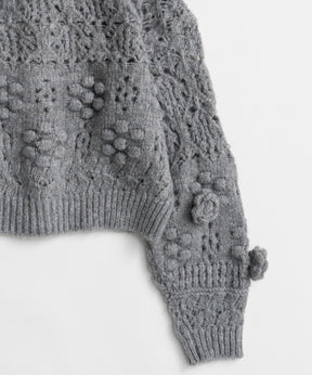 【26WINTER PRE-ORDER】Floral Mesh Cardigan