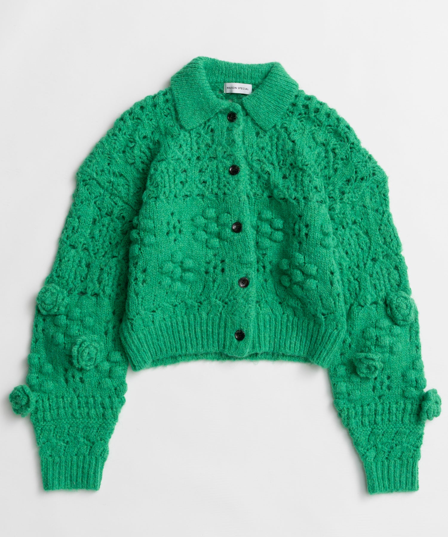 【26WINTER PRE-ORDER】Floral Mesh Cardigan