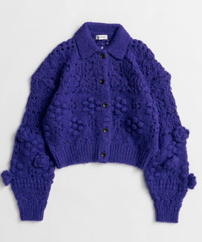 【26WINTER PRE-ORDER】Floral Mesh Cardigan