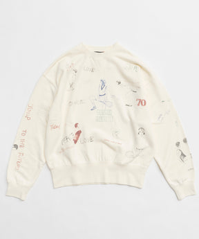 【24WINTER PRE-ORDER】Vintage Style Drawing Sweatshirt