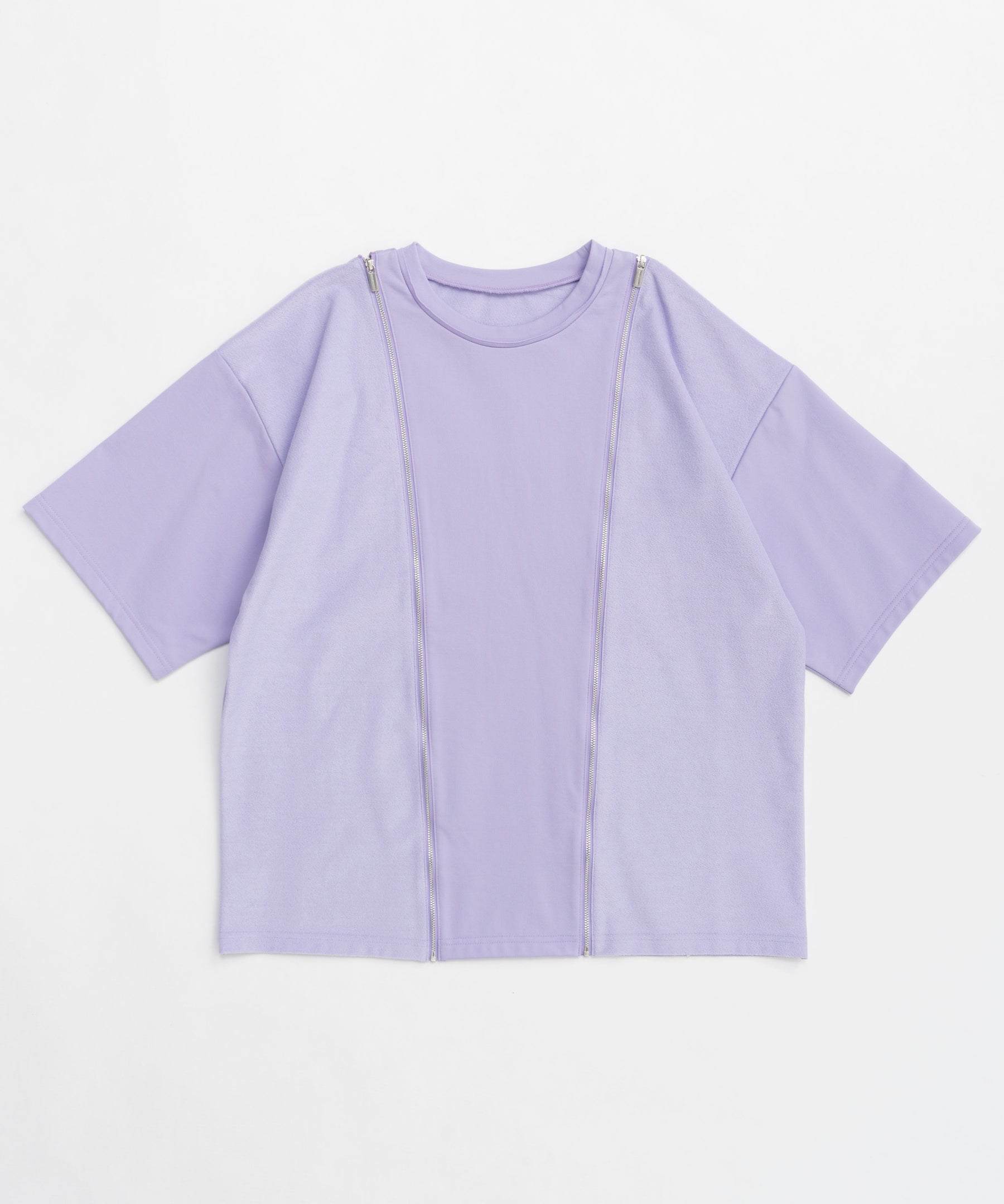 【25SPRING PRE-ORDER】Shoulder Zip Design T-shirt