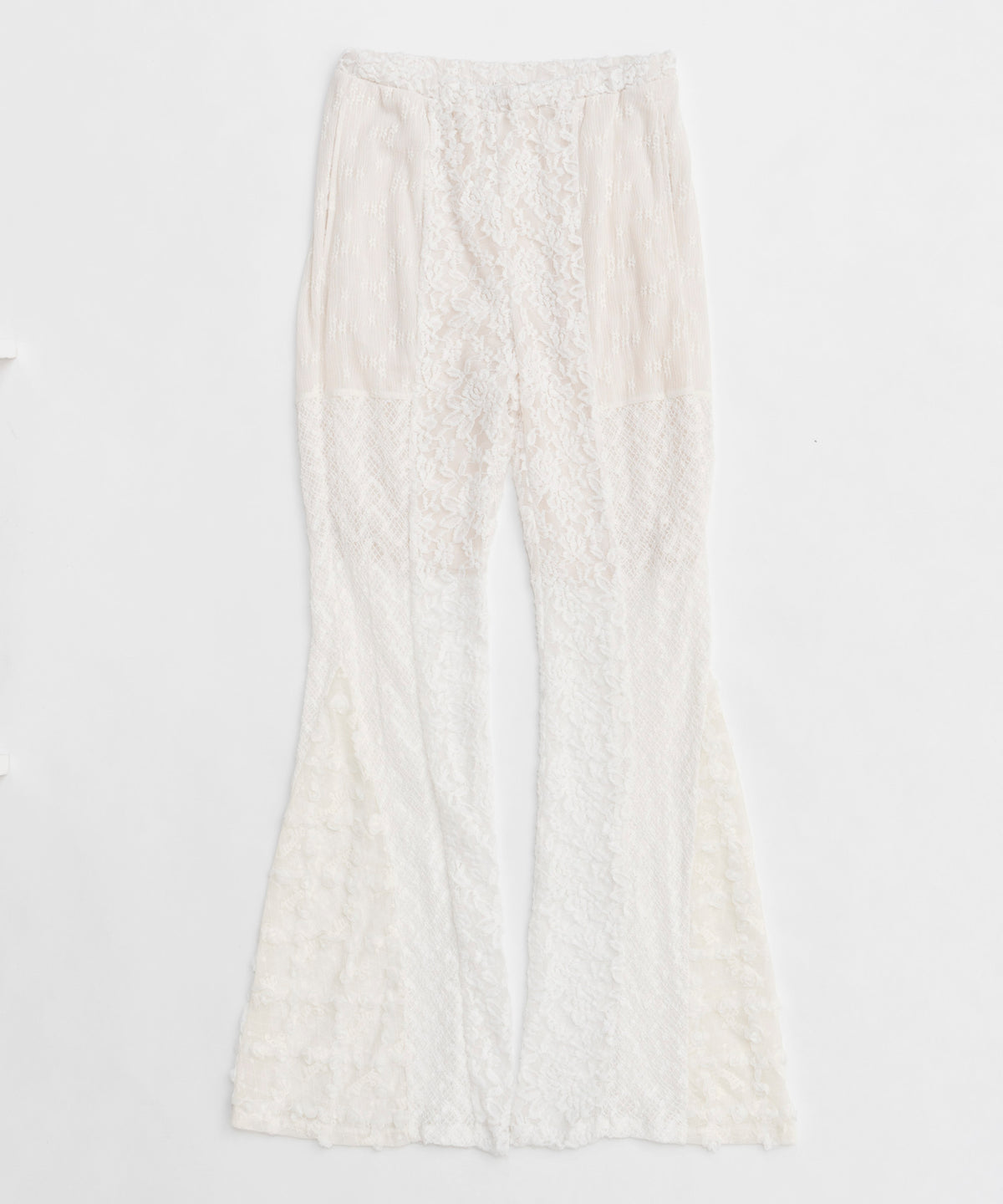 【25SPRING PRE-ORDER】Lace Fabric Flare Pants