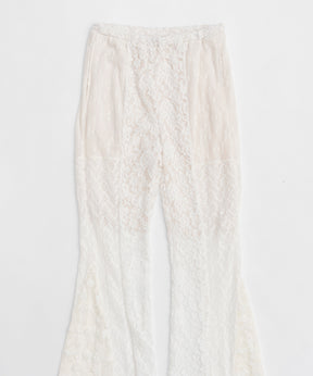 【25SPRING PRE-ORDER】Lace Fabric Flare Pants