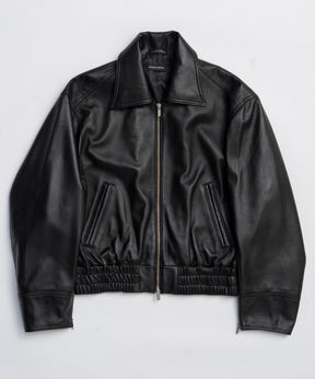 [25周期预订]真正的皮革拉链布鲁森