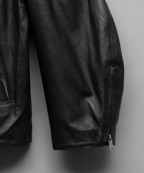 [24AW Pre-Order] Sheep Leather Prime-Over Double Rider Jacket