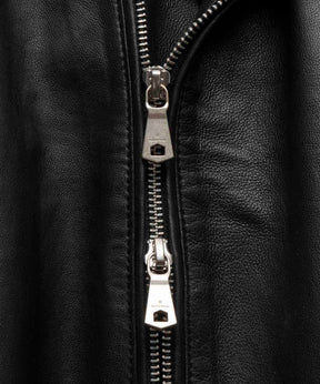 [24AW Pre-Order] Sheep Leather Prime-Over Double Rider Jacket