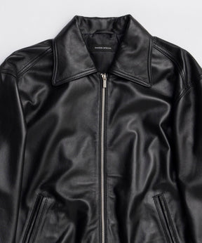 [25winter preoder] 대형 실제 가죽 Zip Blouson