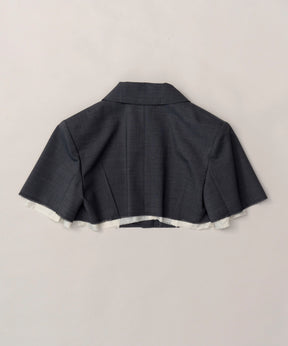 【SALE】Half Sleeve Cropped Jacket
