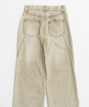 【25SPRING PRE-ORDER】Wide Straight Colored Denim Pants