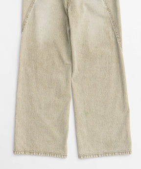 【25SPRING PRE-ORDER】Wide Straight Colored Denim Pants