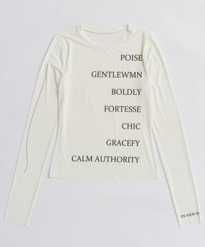 [26SPRING PRE-ORDER] Logo Sheer Top