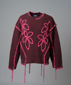 Gradation Short Length Prime-Over V-Neck Knit Pullover