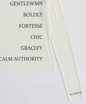 [26SPRING PRE-ORDER] Logo Sheer Top