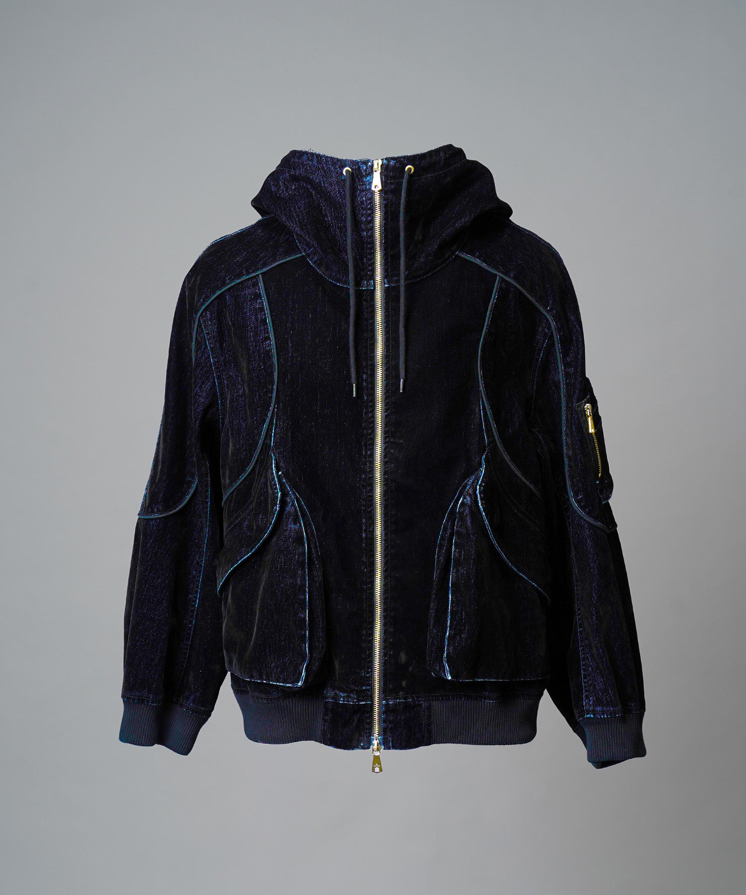 25AW PRE-ORDER】Flocky Denim Prime-Over Zip Blouson