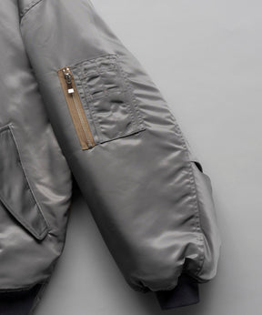 Prime-Over Wool Nylon MA-1 Bomber Jacket