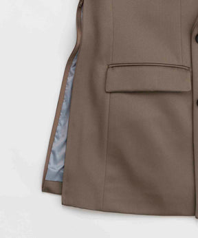 【Italian Dead Stock Fabric】Dress-Over Double Tailored Jacket