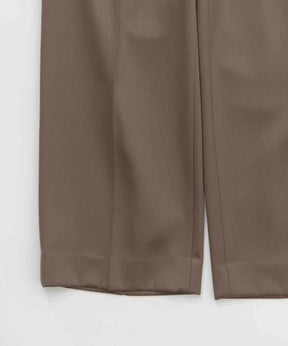 【Italian Dead Stock Fabric】Dress One-Tuck Wide Straight Pants