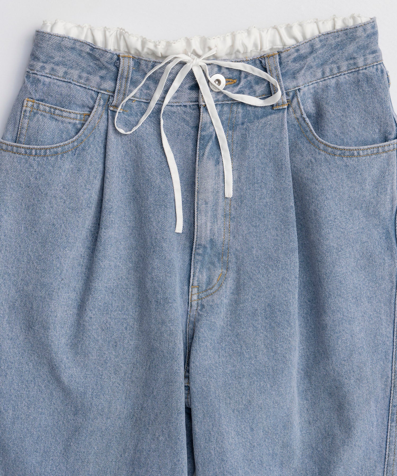 【26SPRING PRE-ORDER】Multi-Way Layered Denim Shorts