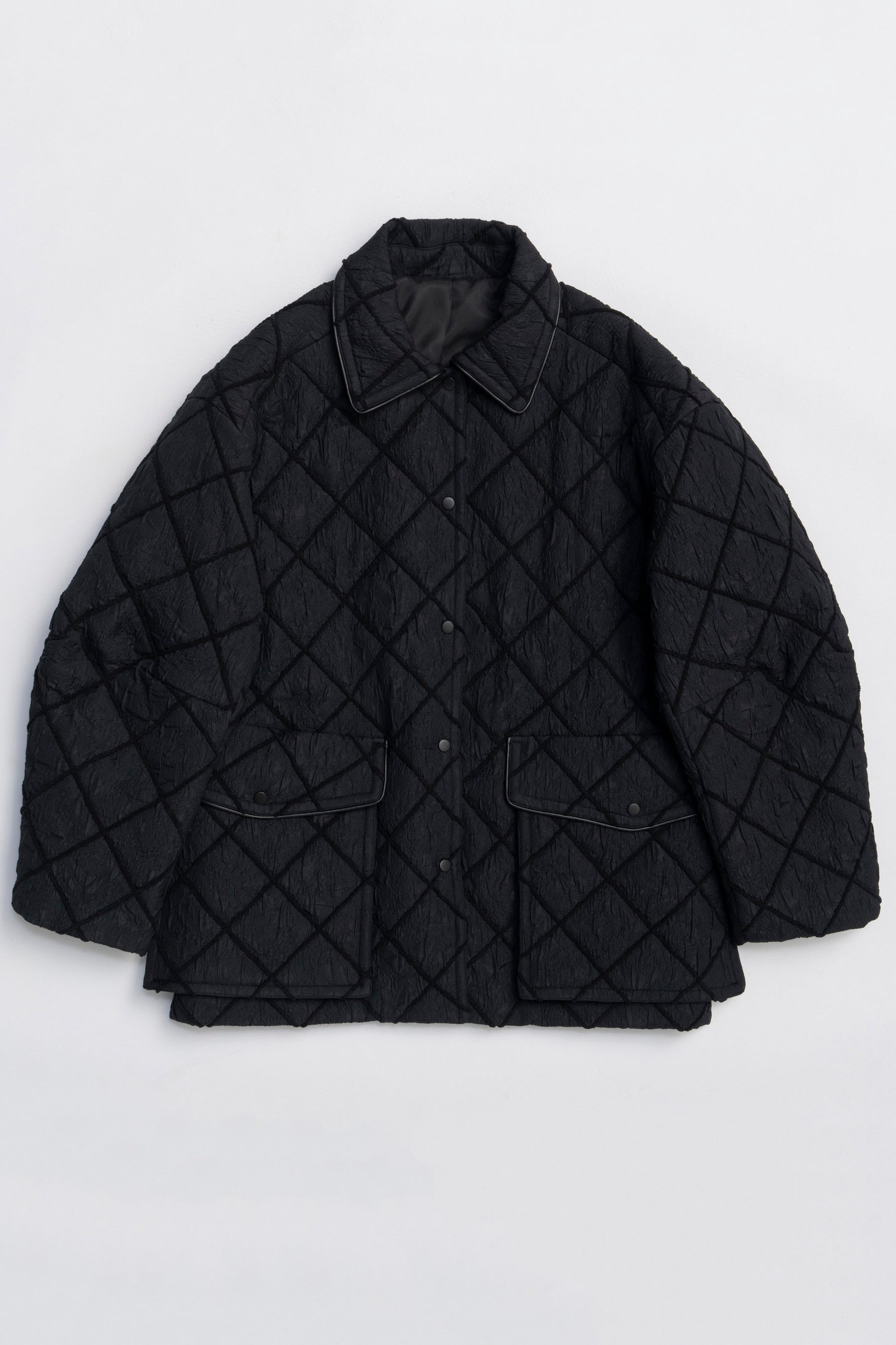[25WINTER PRE-ORDER] Multi Fabric Mole Quilted Blouson