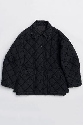 [25WINTER PRE-ORDER] Multi Fabric Mole Quilted Blouson