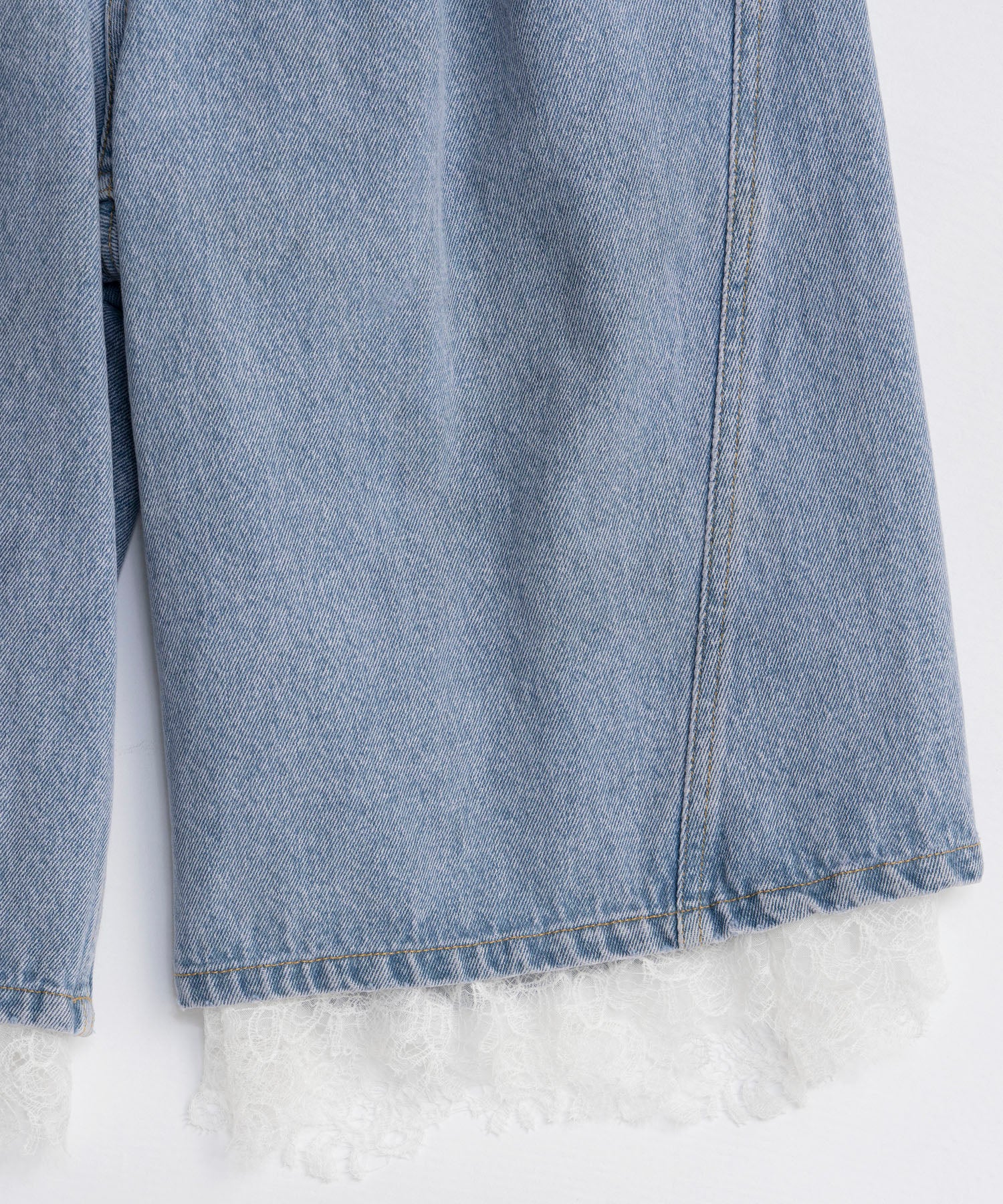 【26SPRING PRE-ORDER】Multi-Way Layered Denim Shorts