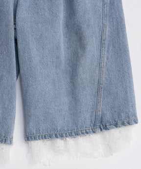 【26SPRING PRE-ORDER】Multi-Way Layered Denim Shorts
