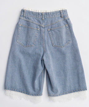 【26SPRING PRE-ORDER】Multi-Way Layered Denim Shorts