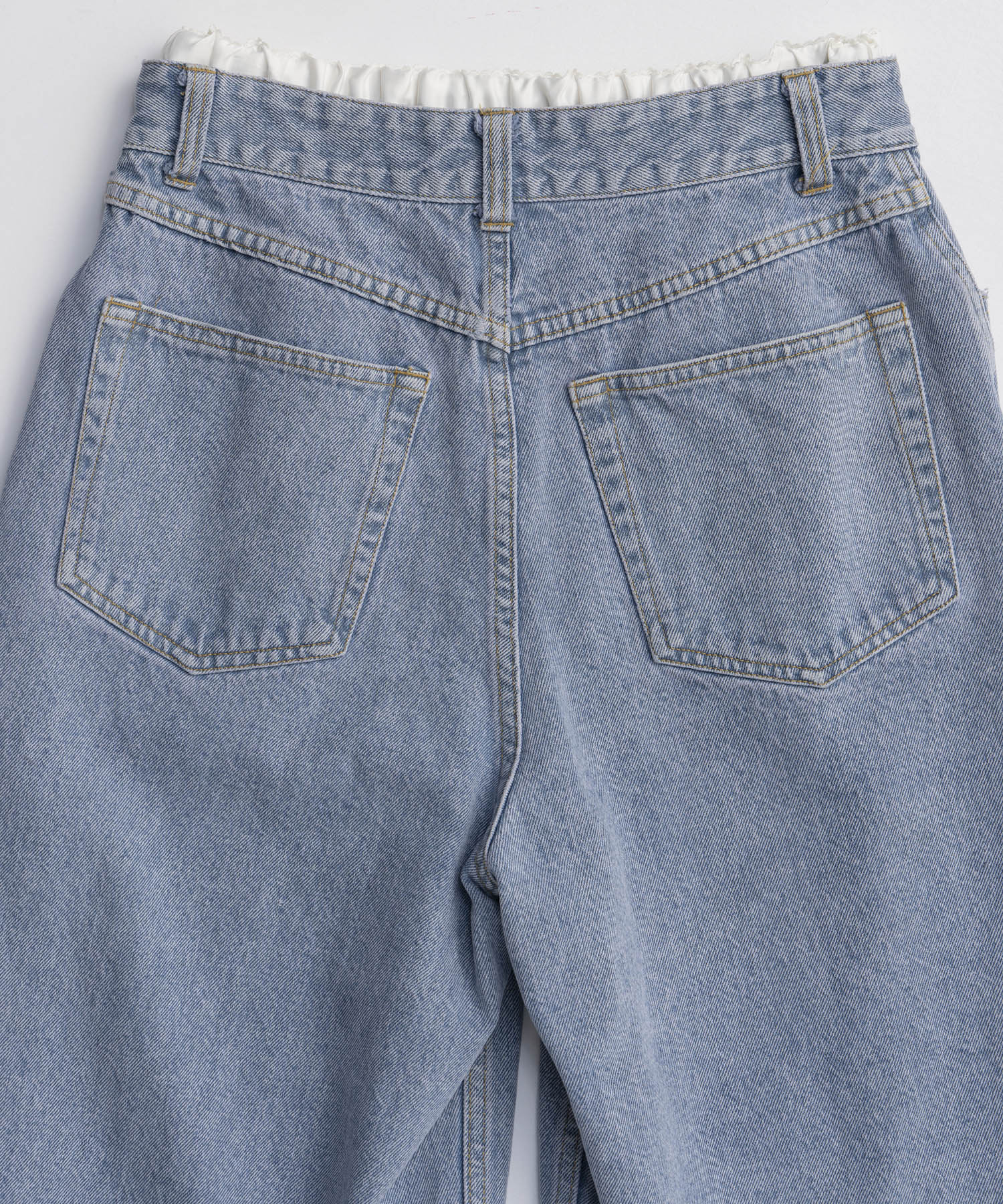 【26SPRING PRE-ORDER】Multi-Way Layered Denim Shorts