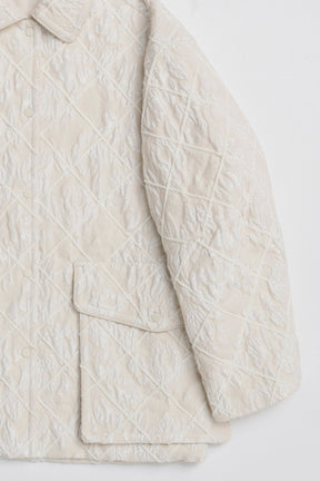 [25WINTER PRE-ORDER] Multi Fabric Mole Quilted Blouson