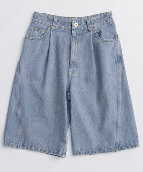 【26SPRING PRE-ORDER】Multi-Way Layered Denim Shorts