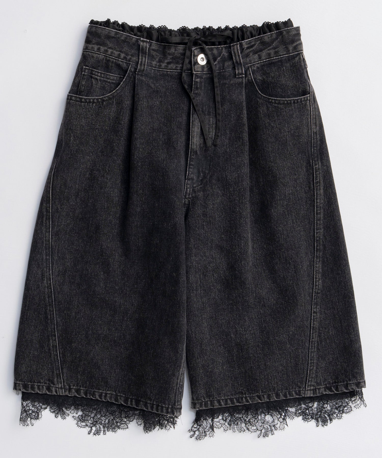 【26SPRING PRE-ORDER】Multi-Way Layered Denim Shorts