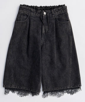 【26SPRING PRE-ORDER】Multi-Way Layered Denim Shorts