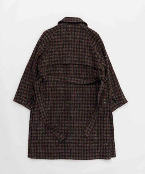 【Italian Dead Stock Fabric】Dress-Over Balmacaan Coat