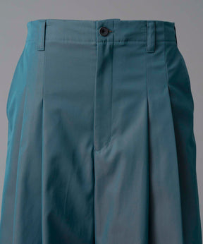 120/2/2/2/2/2/SUVIN COTTON GABARDINE PRIME-WIDE TUO TUCKS PANTS