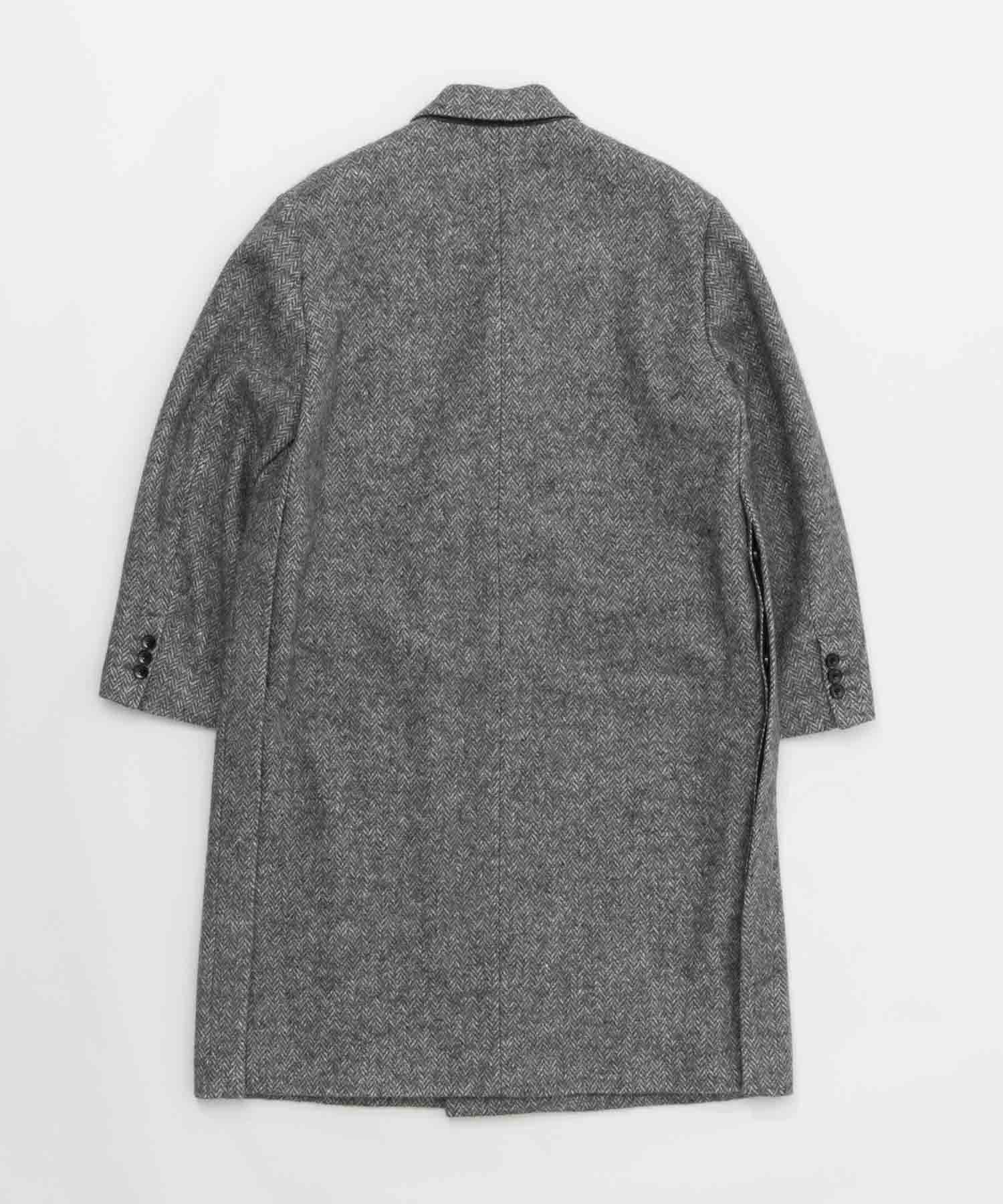 【Italian Dead Stock Fabric】Dress-Over Double Chesterfield coat